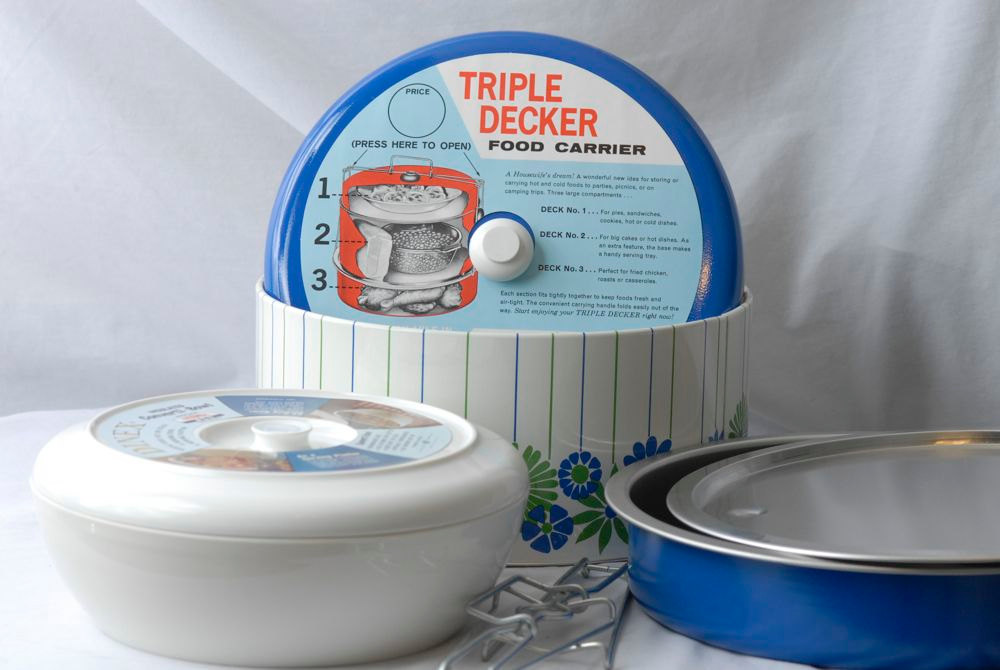 SALE ITEM Vintage Mint Condition J. L. Clark Triple Decker Food Carrier for Picnic or Party il fullxfull 2761435551 Vintage Finds of the Week May 14th