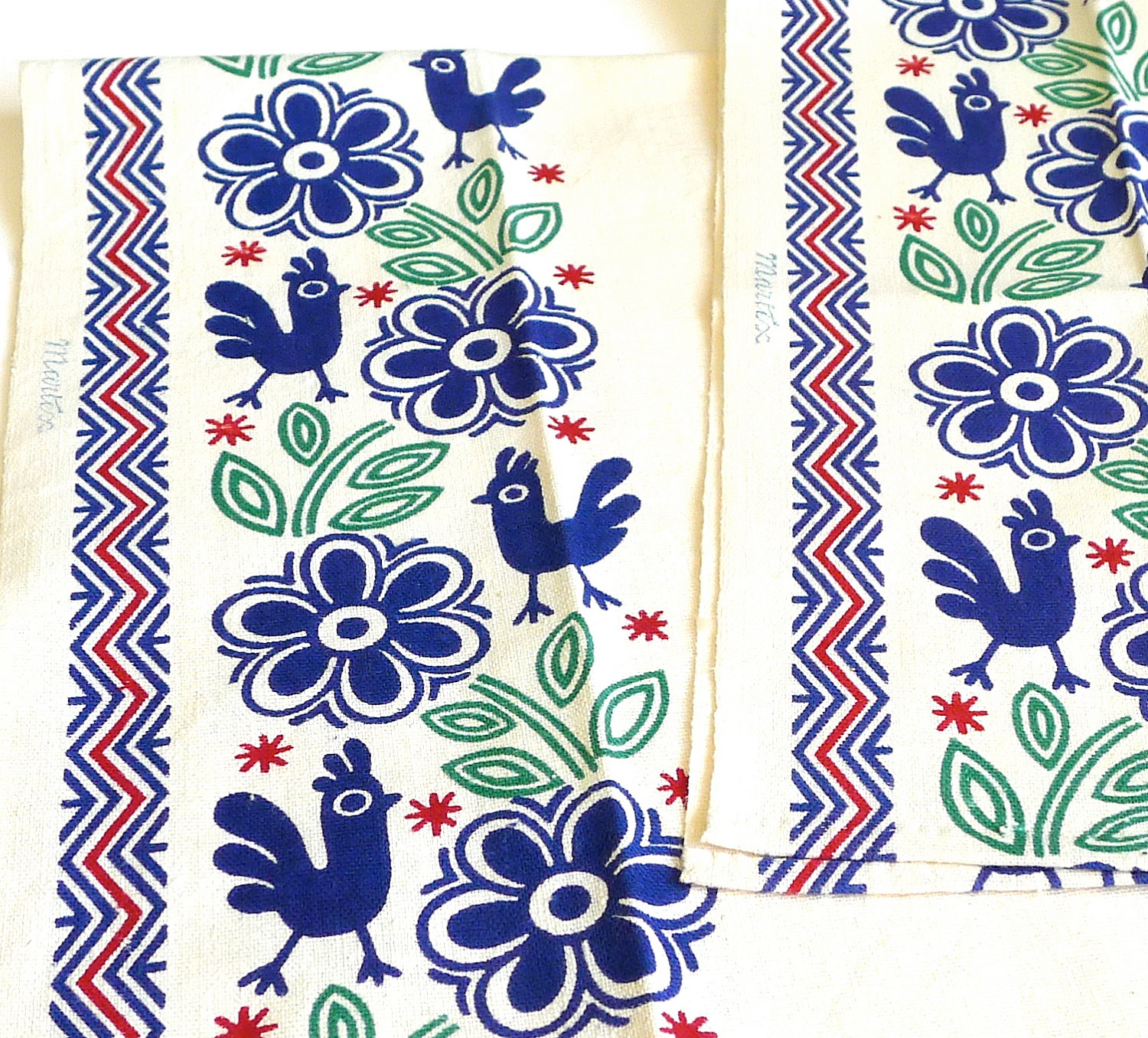 Martex Little Blue Chicken Dish Towels il fullxfull 280732401 Favorite Vintage Finds of the Week May 21st