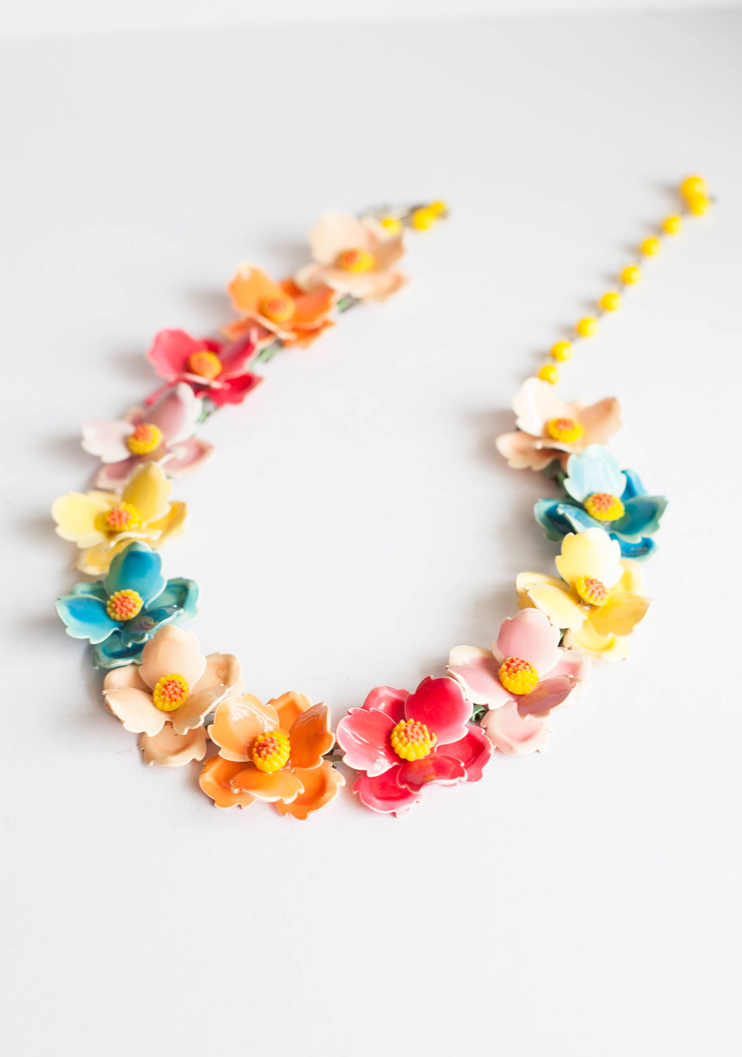 Flower Necklace Vintage Enamel Bakelite il fullxfull 3308749731 Vintage Finds of the Week May 7th