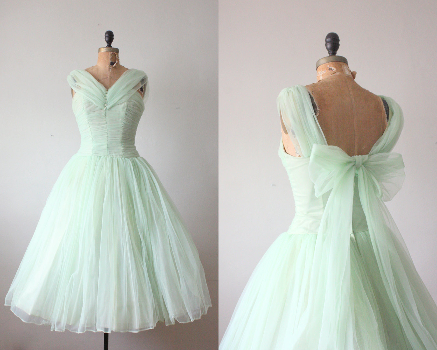 1950s dress - mint green princess dress il fullxfull 320690200 Favorite Vintage Finds of the Week June 4th