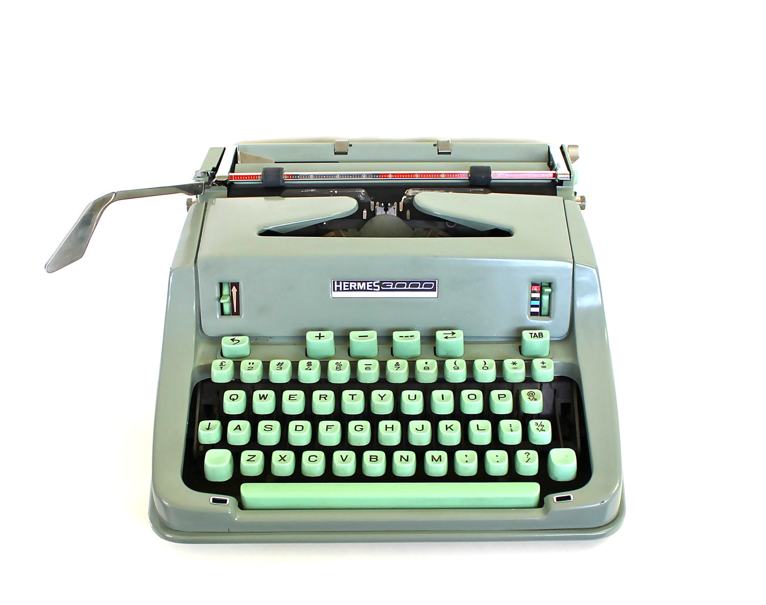 Mint Green Typing - Vintage Hermes 3000 Swiss Made Typewriter il fullxfull 328219503 Favorite Vintage Finds of the Week June 4th