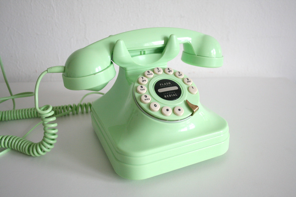 Mint Geen Dial Telephone il fullxfull 335562740 Favorite Vintage Finds of the Week June 4th