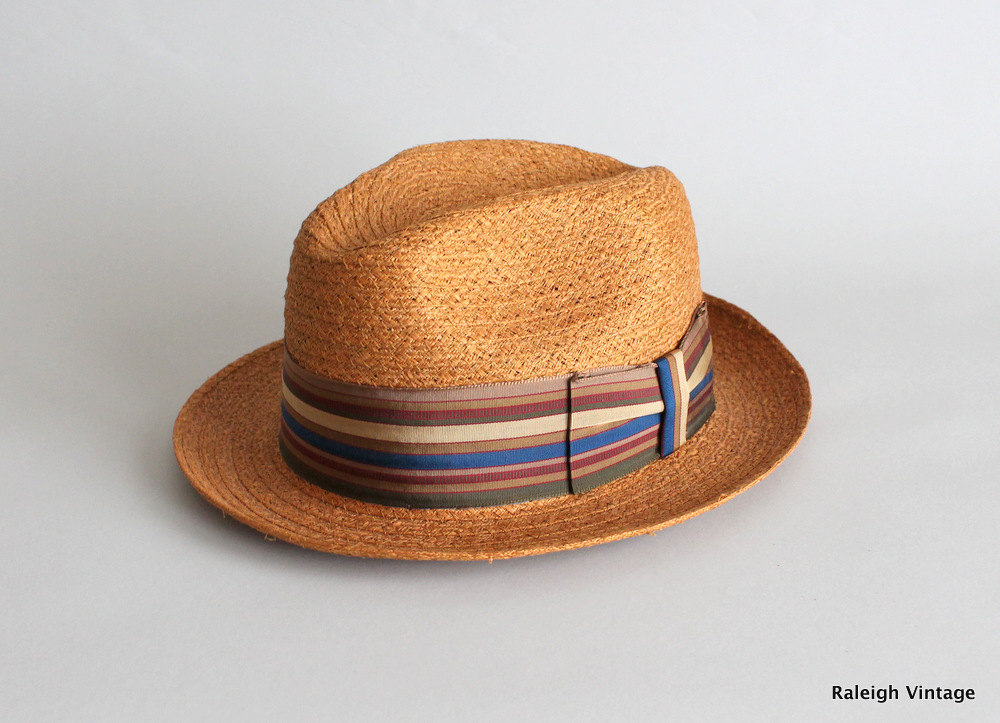 Vintage 1960s Hat : 50s 60s MENS Straw Fedora il fullxfull 342752211 Favorite Vintage Finds of the Week June 11th(Father Knows Best)