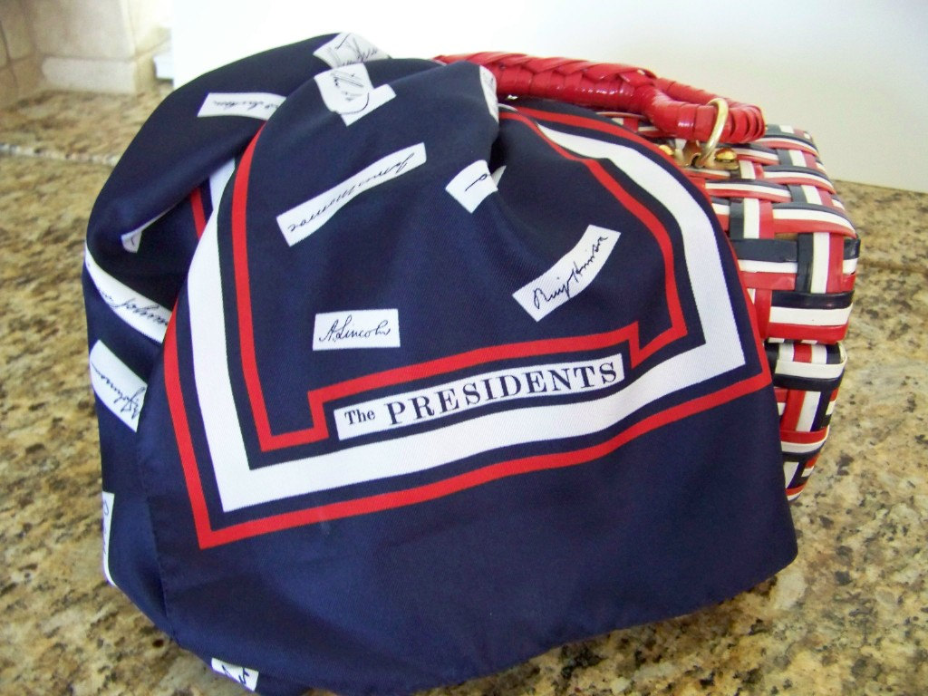 Vintage Red White Blue Presidents Scarf il fullxfull 338659960 Favorite Vintage Finds of the Week July 2nd