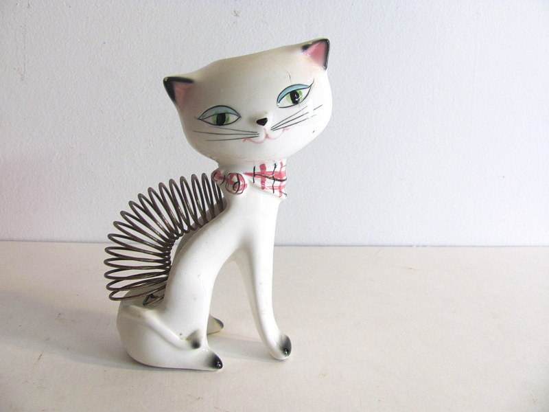 vintage 1958 Holt-Howard Japan Cozy Kitten cat Letter Envelope & Pen Holder il fullxfull 367165170 sk4d 800x600 Favorite Vintage Finds of the Week August 20th