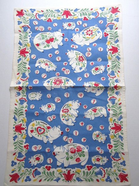 Vintage Tea Towel Piggy Banks Coins il fullxfull 370793651 tudv 450x600 Favorite Vintage Finds of the Week September 17th