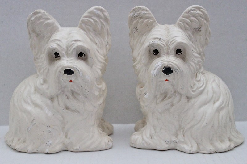 vintage pair of chalkware white dogs // westie bookends il fullxfull 374592984 7dh4 800x531 Favorite Vintage Finds of the Week September 17th