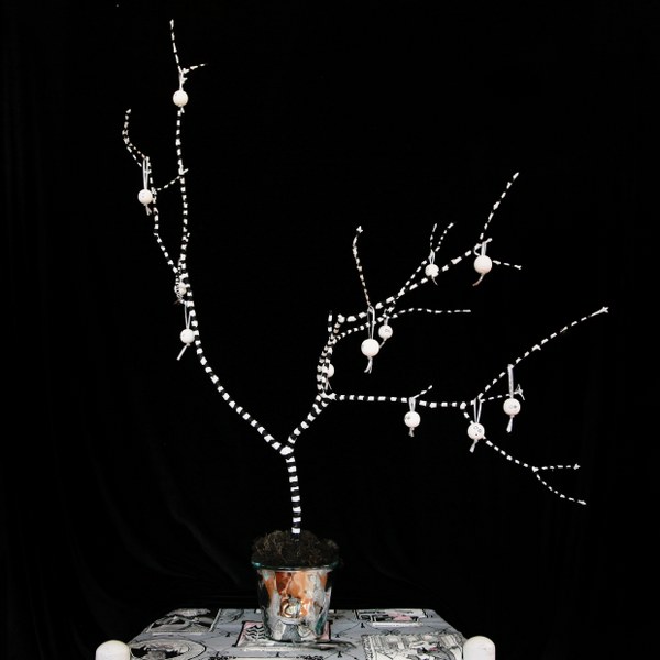 IMG_2743_600x600 IMG 2743 600x600 13 Days of Halloween Fun Striped Halloween Tree and Spooky Ghost Ornaments