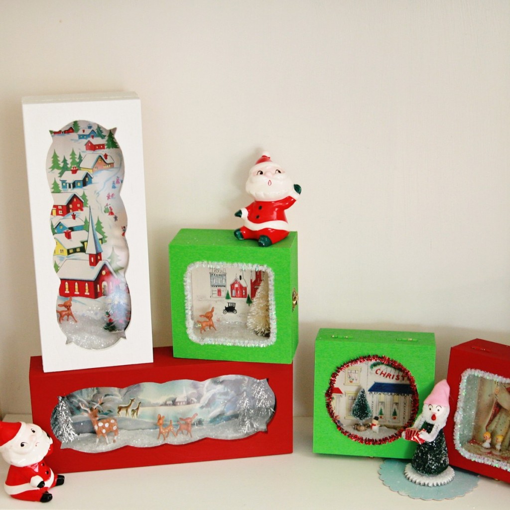 IMG 5433 1199x1200 1024x1024 DIY Cute Vintage Christmas Card Boxes