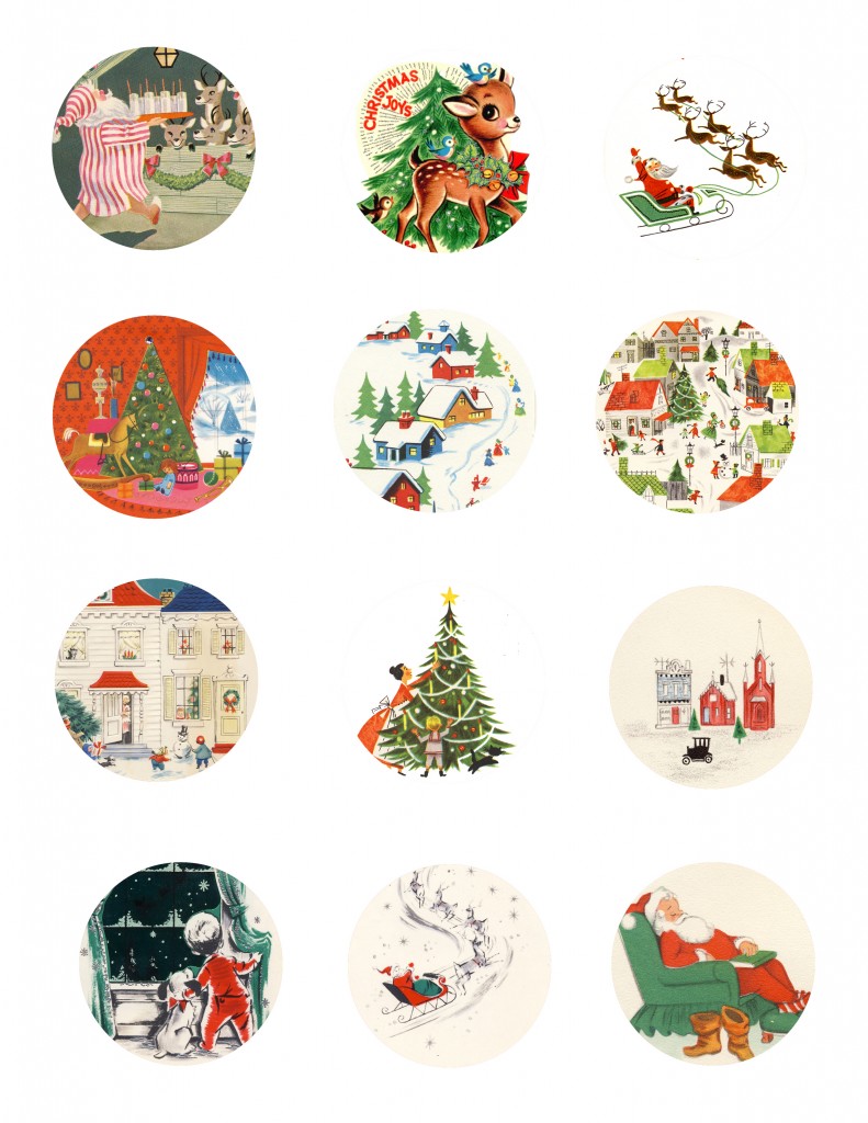Рождество Метки Page 1 791x1024 Бесплатно для печати Vintage Christmas Gift тегов