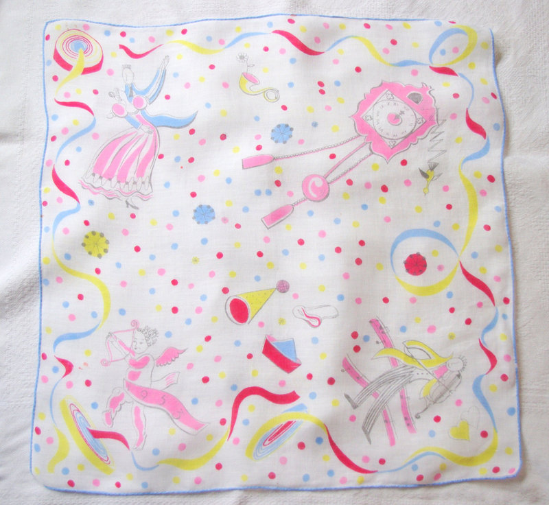 Vintage Hankie / Handkerchief: 1953 New Year's Eve Commemoration il fullxfull.380312140 6kk4 Favorite Vintage Finds of the Week December 31st