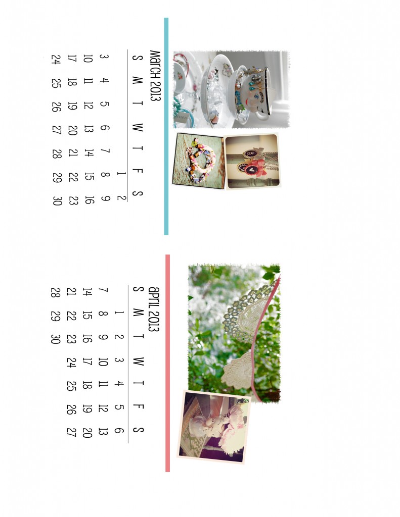2 791x1024 Free Printable 2013 Calendar