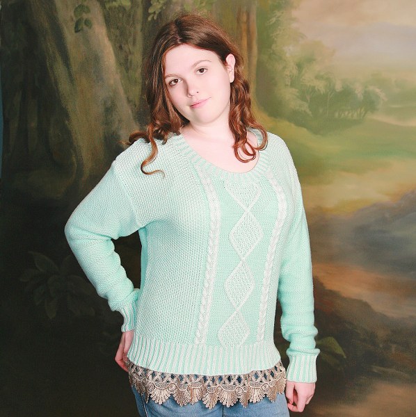 IMG_9960a_598x600 IMG 9960a 598x600 Five Minute Shabby Sweet Sweater Makeover