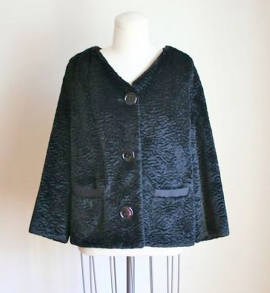 vintage 50s faux fur coat - BLACK POODLE cropped jacket / L il fullxfull.404038872 72ge 554x600 Favorite Vintage Finds of the Week January 14th
