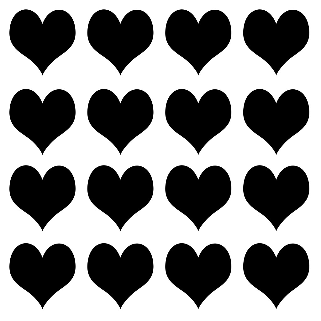 hearts copy 1024x1024 14 Days of Love  Ombre Heart Tote