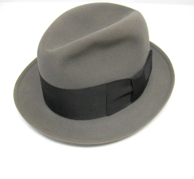Knox Twenty Fedora Hat Gray Black Bow Ribbon Trim 1930s Mens Hat il fullxfull.319102535 650x600 Favorite Vintage Finds of the Week March 4th