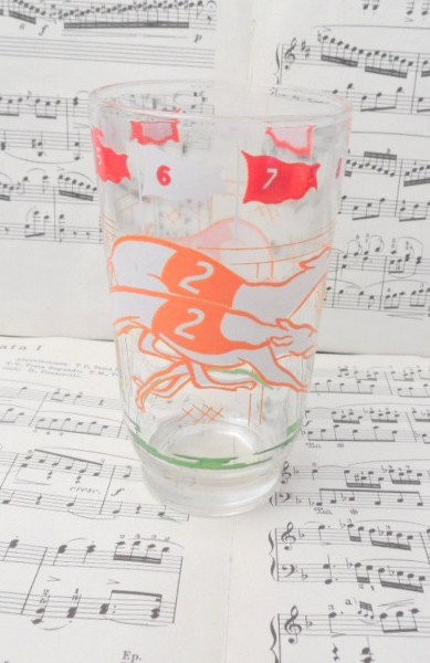 Greyhound drinking glass orange number 2 - vintage racing greyhound dog, Boscul peanut butter glass il fullxfull.446015555 rbby 389x600 Favorite Vintage Finds of the Week April 22nd