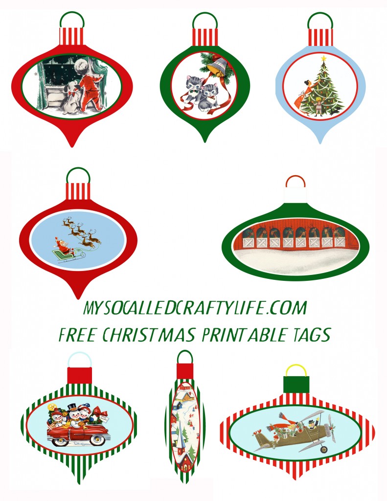 Fun Shrinky Ornament Christmas Tags - My So Called Crafty Life