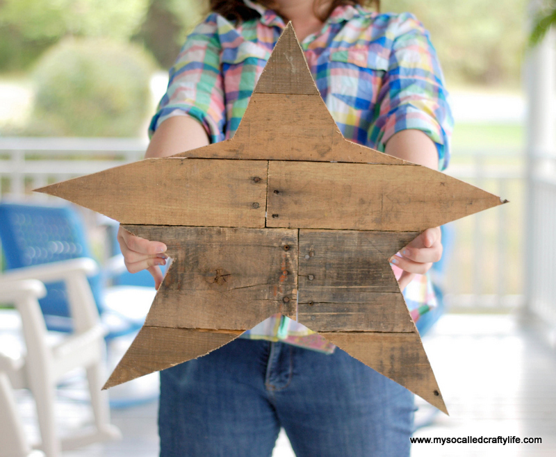 DIY Reclaimed Wood Star